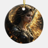 アシェンライト:シャドーフレームセラフ セラミックオーナメント (正面)