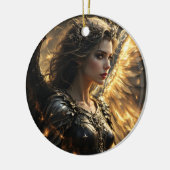 アシェンライト:シャドーフレームセラフ セラミックオーナメント (左)