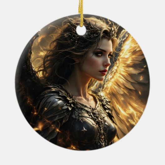 アシェンライト:シャドーフレームセラフ セラミックオーナメント (裏面)