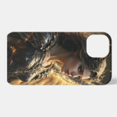 アシェンライト：シャドーフレームセラフ iPhoneケース (裏面横)