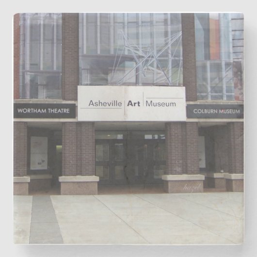 アシェヴィルのアシェヴィル美術館 ストーンコースター (正面)