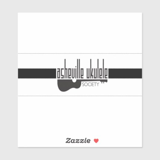 アシェヴィルウクレレ協会 シール (シート)
