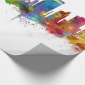 アシェヴィルノースカロライナのスカイライン ラッピングペーパー (角)