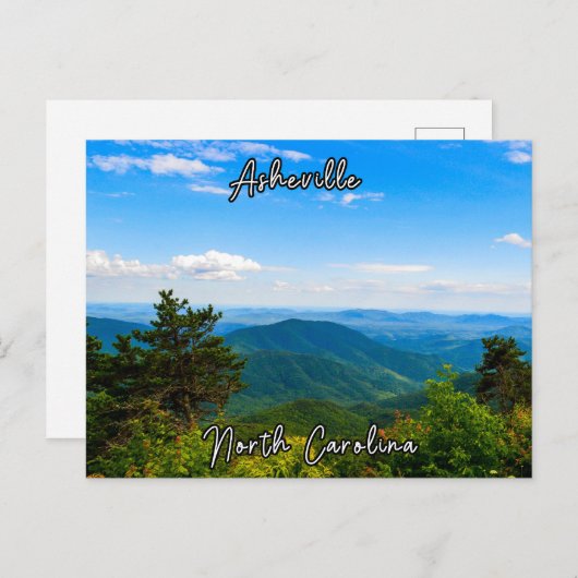 アシェヴィルノースカロライナはがき旅行お土産 ポストカード (正面/裏面)
