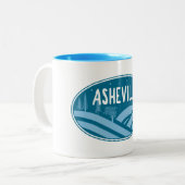 アシェヴィルノースカロライナアウトドア ツートーンマグカップ (正面左)
