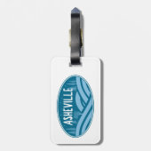 アシェヴィルノースカロライナアウトドア ラゲッジタグ (裏面縦)