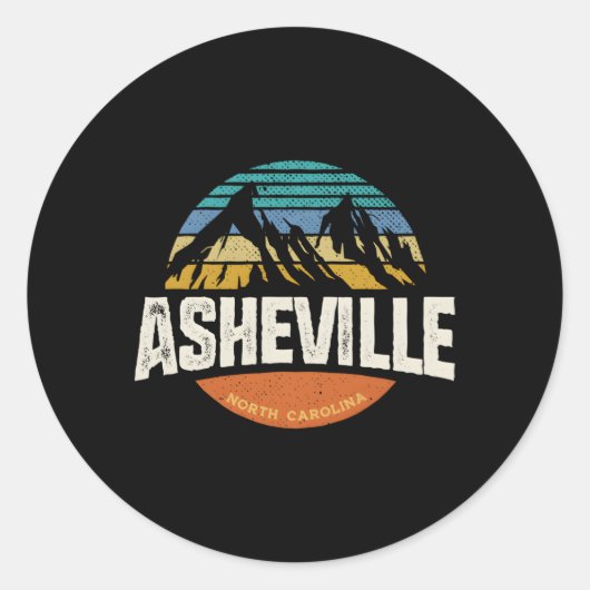 アシェヴィルノースカロライナ山 ラウンドシール (正面)