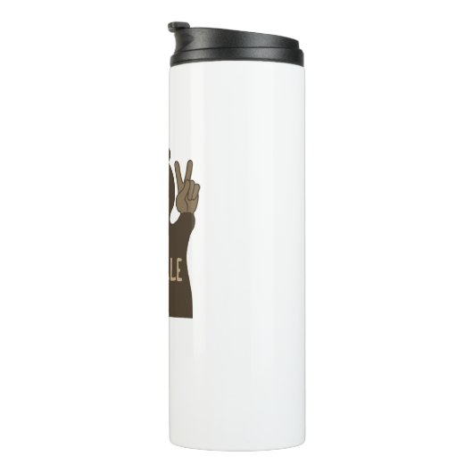 アシェヴィルノースカロライナ平和ベア タンブラー (回転右)