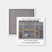 アシェヴィル1699，公共サービス建物，アシェビ… マグネット (正面/裏面)