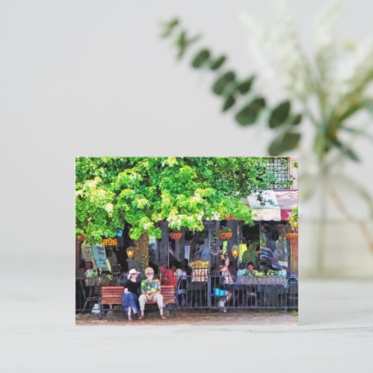 アシェヴィルNC屋外カフェ ポストカード (スタンド正面)