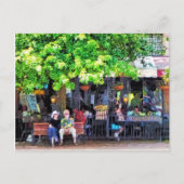 アシェヴィルNC屋外カフェ ポストカード (正面)