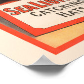 アシカが帽子を取るサーカスのポスター ポスター (角)