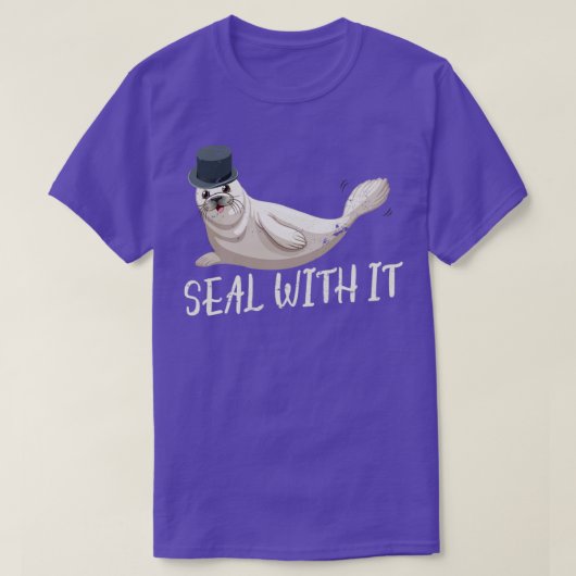 アシカのおもしろい印 Tシャツ (デザイン正面)
