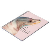 アシカのイラストレーションは|あなたのおもしろいな文字を加えます ノートブック (左側)