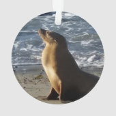 アシカのクリスマスのオーナメント オーナメント (裏面)