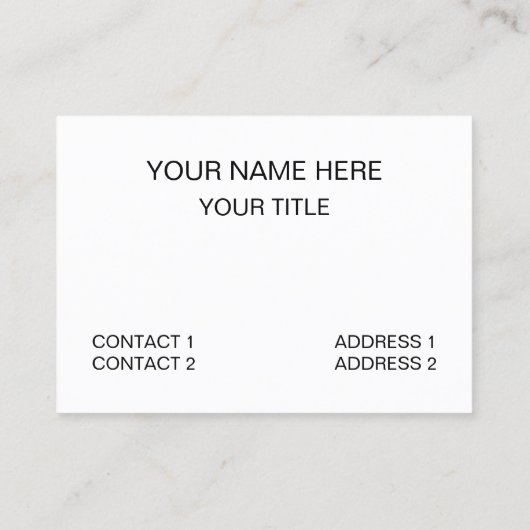 アシカの動物 名刺 (裏面)