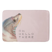 アシカの水彩画の芸術|こんにちはそこに バスマット (正面)