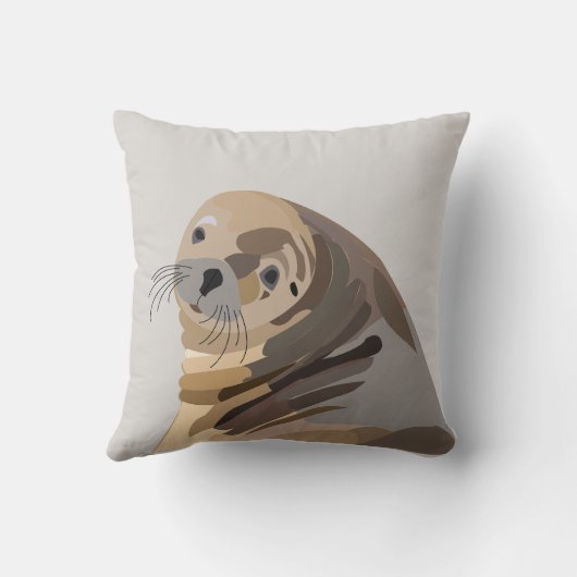 アシカ動物 クッション (裏面)