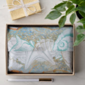 アシガニの貝殻の水色 薄葉紙 (ギフト)