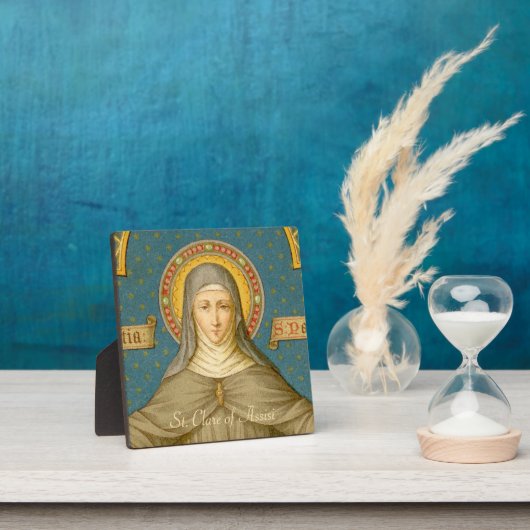 アシシの聖クレア(SAU 027) 5.25x5.25平方 フォトプラーク (インサイチュ)