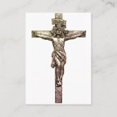 アシシアーティストの聖フランシス-祈りの言葉カード(フラット) 名刺 (裏面)