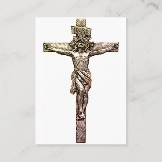 アシシアーティストの聖フランシス-祈りの言葉カード（フラット） 名刺 (裏面)