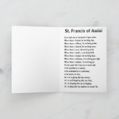 アシシカードの聖フランシス カード (内部)