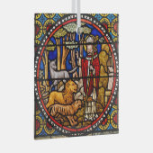 アシシクリスマスオーナメントライオンズの聖フランシス ガラスオーナメント (正面右)