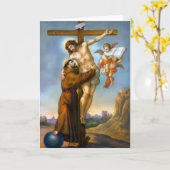 アシシクロスイエズワールドエンジェルの聖フランシス カード (黄色い花)