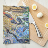 アシシモザイクのフランシス キッチンタオル (四つ折り)