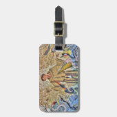 アシシモザイクのフランシス ラゲッジタグ (正面縦)