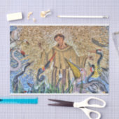 アシシモザイクのフランシス 薄葉紙 (クラフト)