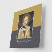 アシシ饗宴の日の聖クレア恵み スクエア壁時計 (傾斜)