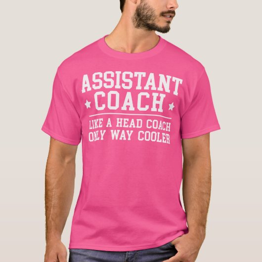 アシスタントコーチおもしろいスポーツコーチング Tシャツ (正面)