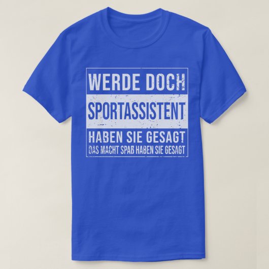 アシスタントコーチ誕生日おもしろいスポーツアシスタント Tシャツ (デザイン正面)