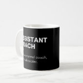 アシスタントコーチ おもしろい インストラクター 定義 コーヒーマグカップ (正面左)