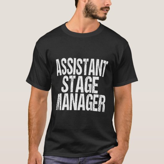 アシスタントステージイベント機器セットアップチーム Tシャツ (正面)