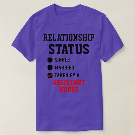 アシスタントナース人間関係の状態 Tシャツ (デザイン正面)
