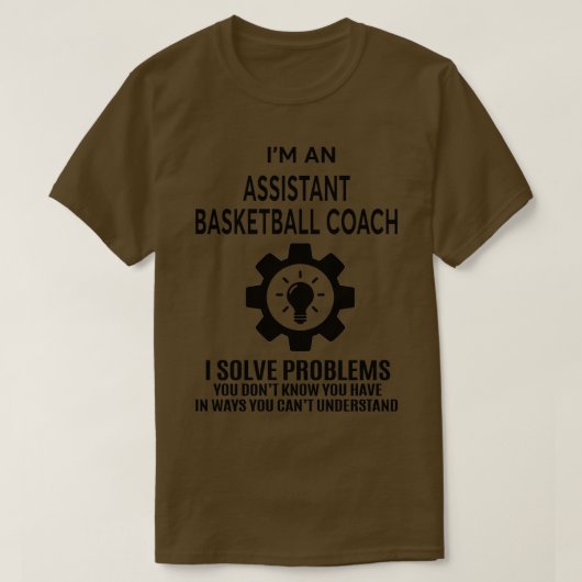アシスタントバスケットボールコーチニースデザイン2017 1 Tシャツ (デザイン正面)