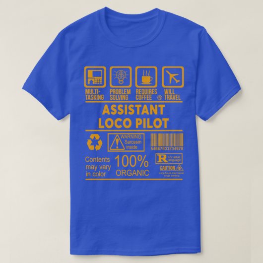 アシスタントロコパイロットニースデザイン2017 1 Tシャツ (デザイン正面)