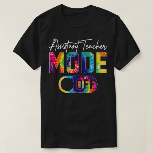 アシスタント先生モードの休日の学校のネクタイ Tシャツ (デザイン正面)