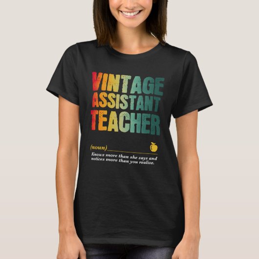 アシスタント教師感謝週間 バック・トゥ・スクール Tシャツ (正面)