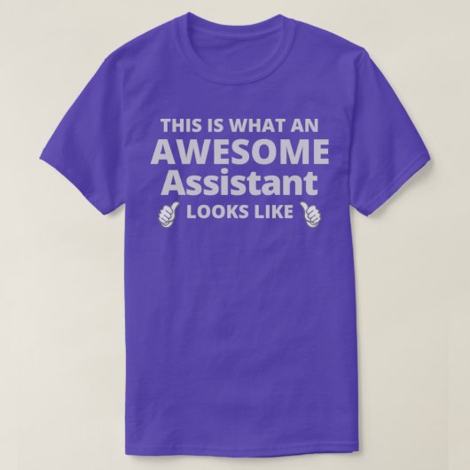 アシスタント素晴らしの外観 Tシャツ (デザイン正面)