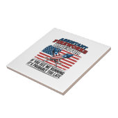 アシスタント花火師パロディTシャツ アメリカ国旗 タイル (側面)