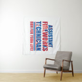 アシスタント花火技師の面白い7月4日 タペストリー (インサイチュ(横))