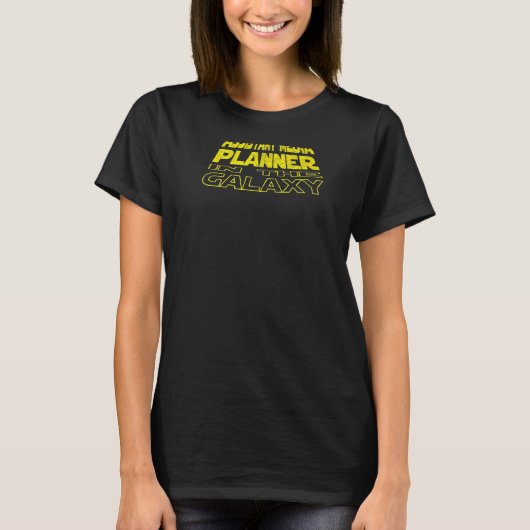 アシスタント メディア プランナー 裏面スペース Tシャツ (正面)