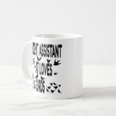 アシスタント – 鳥が大好き コーヒーマグカップ (正面左)