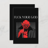 アシストヤギSatan Baphomet GIft サンキューカード (正面/裏面)