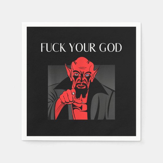 アシストヤギSatan Baphomet GIft スタンダードカクテルナプキン (正面)