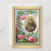 アシス・カトリック弔意の聖フランシスありがとう サンキューカード (正面)